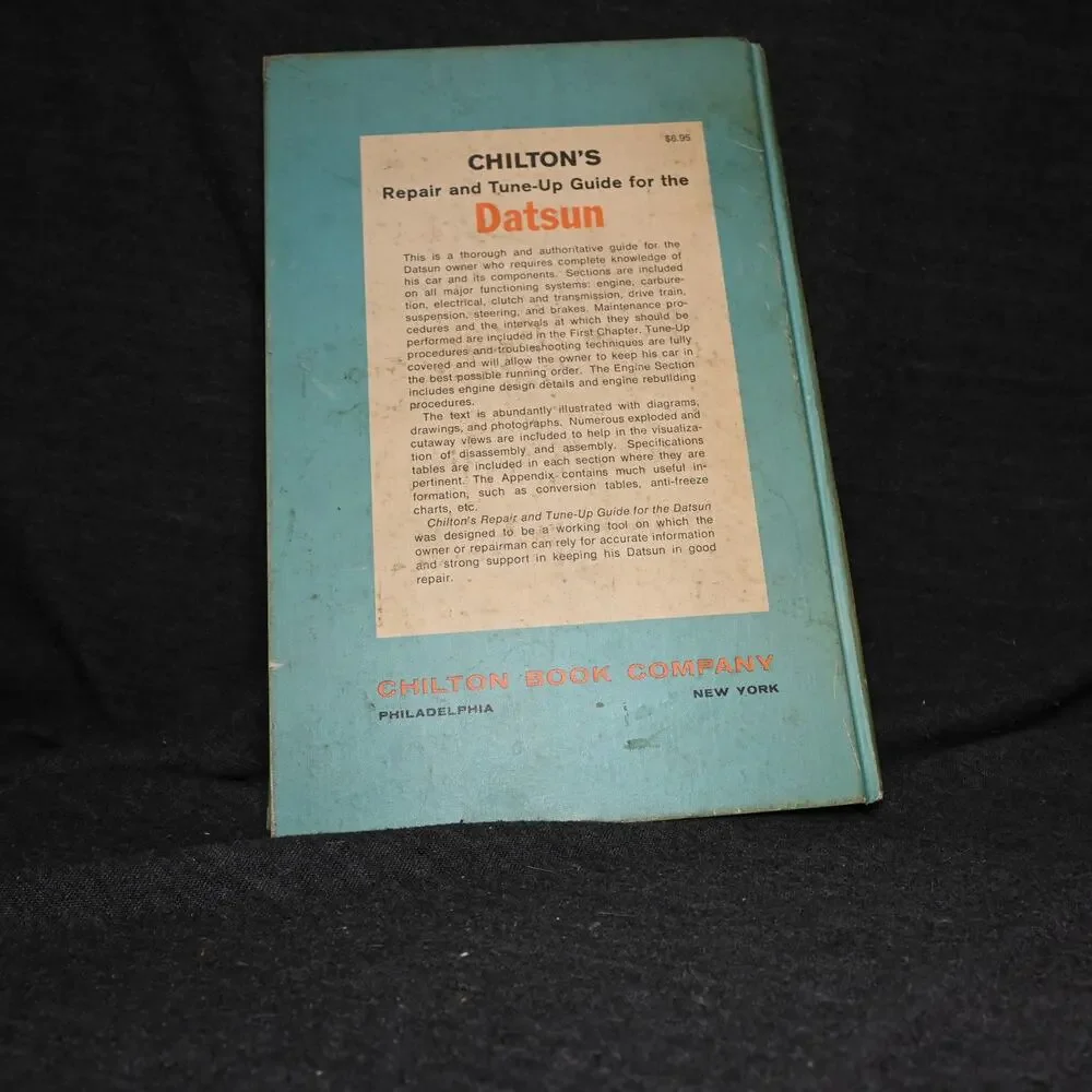Chilton's Datsun Repair and Tune-Up Guide 1961 through 1972 Automotive Book